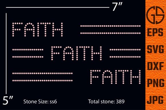 Faith Rhinestone Template Design Review for Real Projects
