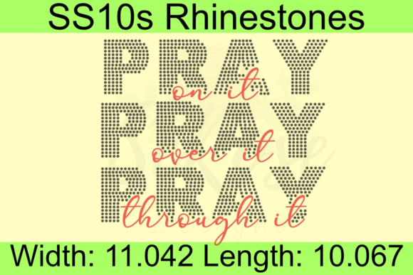 PRAY PRAY PRAY Rhinestone Template Review