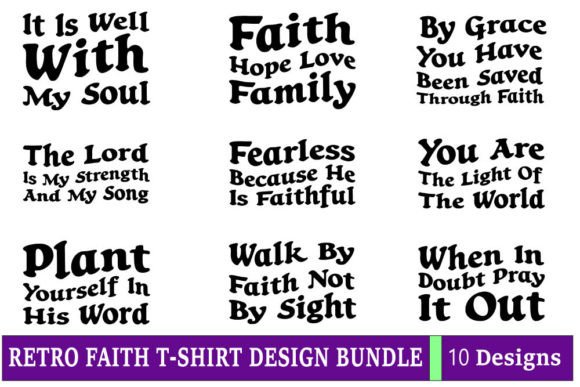 Retro Faith T-shirt Design Bundle Review for Real Projects