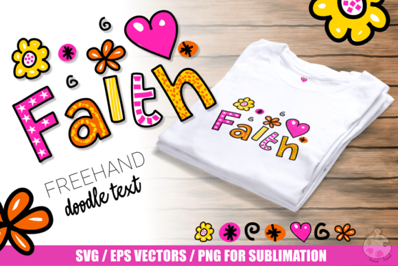 Reviewing Faith Hand Drawn Doodle Text Expression for Real Projects