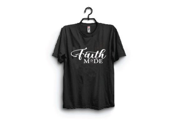 Reviewing Faith Mode Typography T Shirt Design for Real Embroidery Projects