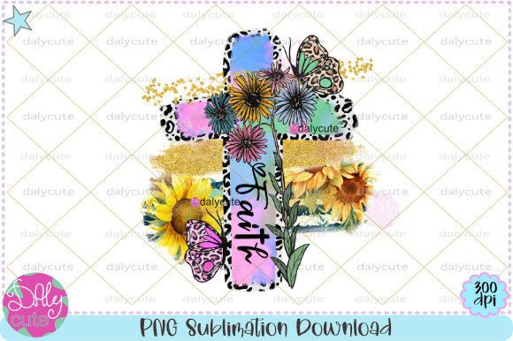 Reviewing Faith Sublimation Flower Grunge PNG for Real Embroidery Projects