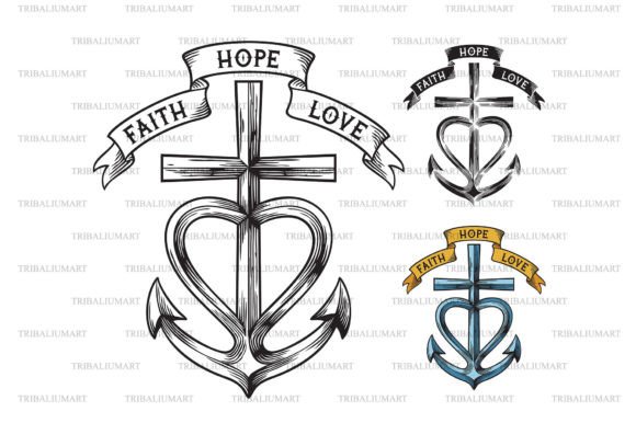 Reviewing the Faith, Hope, Love Symbol for Real Embroidery Projects