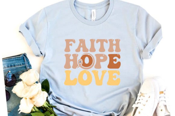 Using Faith Hope Love- Breast Cancer Retro Svg in Real Projects